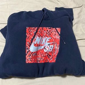 Nike navy blue hoodie